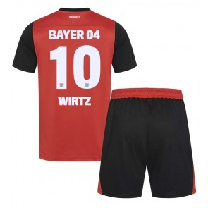 Bayer Leverkusen Florian Wirtz #10 Domaci Dres za Dječji 2024-25 Kratak Rukavima (+ kratke hlače)